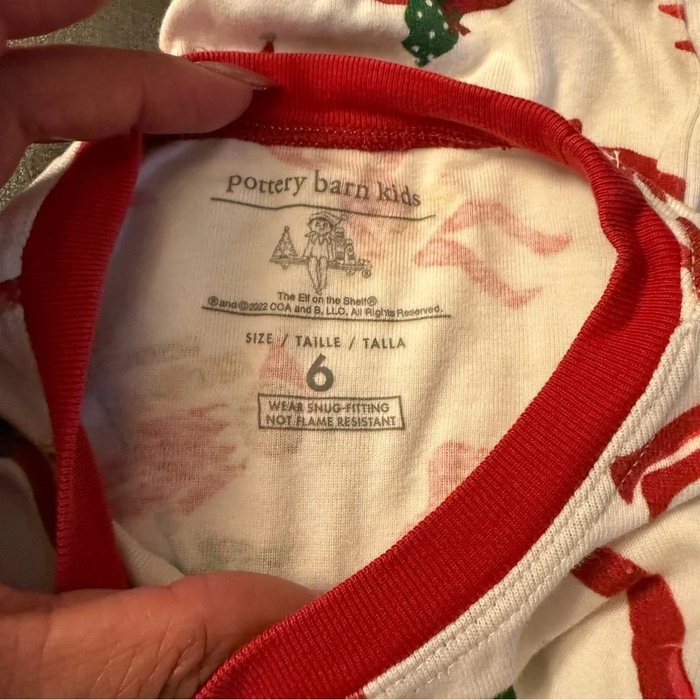 Pottery Barn Kids Christmas Pajamas Size‎ 6 - Picture 4 of 4